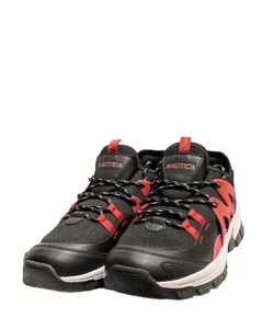 Nautica Backwoods Mens Black/Red Low Hiker Sneakers Shoes New w/o Box Size 8 - Picture 1 of 9