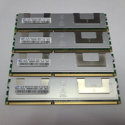 Samsung | 16GB (4x4GB) 2Rx4 DDR3 PC3-8500R | ECC Server Ram | M393B5170DZ1-CF8 | - Image 1 of 3