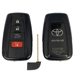 Mando a distancia sin llave Toyota desbloqueado OEM + llave sin cortar 4 botones SUV Toyota Rav4 HYQ14FBC - Imagen 1 de 2