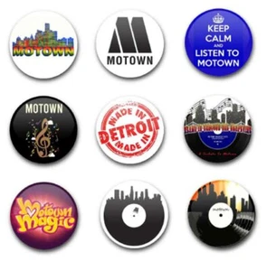 25mm 1" BUTTON BADGES x9 MOTOWN - Bild 1 von 1
