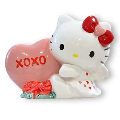 Nueva Estatuilla Ángel Hello Kitty Artesanal Cerámica Corazones Rosas Sanrio Coquette Foto 1 de 4