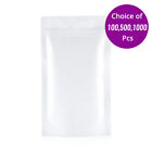4.25x7in White Kraft Paper Metallic Foil Stand Up Zip Lock Bag/ w/Machine W01
