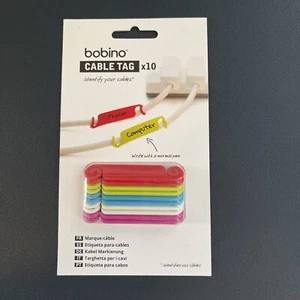 Cable Tags Management Labels Cord Identification NEW Great Gift Stocking Stuffer - Photo 1/2