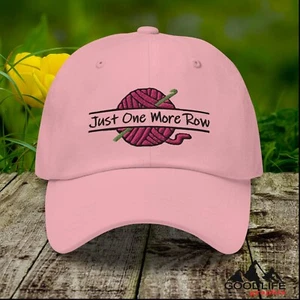 Cappelli berretto a sfera Just One More Row all'uncinetto rosa filato per donna - Foto 1 di 22