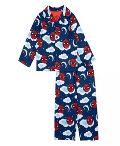 Spider-Man Toddler Boy's Spidey Superhero Flannel Button Down Pajama Set - Picture 1 of 3
