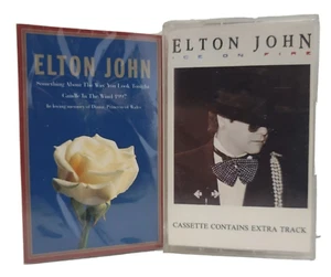 Elton John Cassette Lot Ice On Fire And Candle In The Wind 1997 (Princess Diana) - Picture 1 of 7