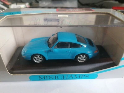 Minichamps 1/43 Porsche 911 Coupe 1993 blue - Immagine 1 di 2