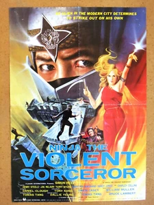 Ninja, the Violent Sorceror (Simon Reed) Original Hong Kong Movie Poster 80s - Picture 1 of 6