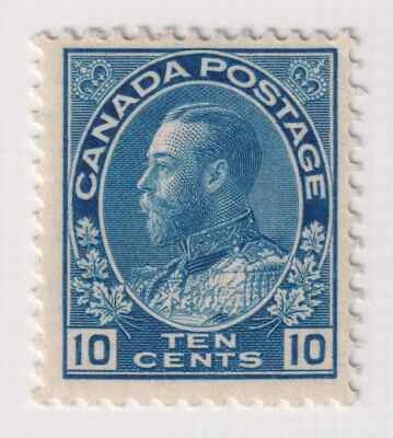 Canada Scott #117 King George V 10c Stamp MOGH XF Centered CV $47.50 - Image 1 of 2