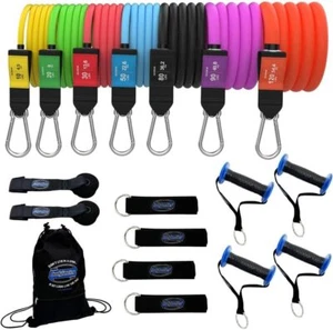 Long Resistance Bands for Working Out Men and Women - Set of 5 Pull-Up Bands - Picture 1 of 5