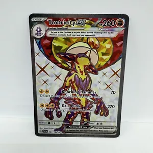 Juego de cartas coleccionables Pokémon 2023 S&V: Paradox Rift Toxtricity ex arte completo ultra raro 227/182 - Imagen 1 de 2