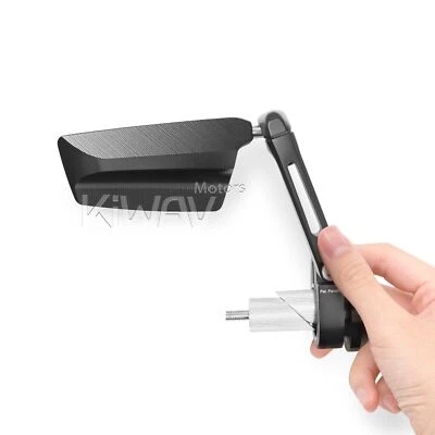 Espejo de extremo de barra DERECHO X 1 SALTO negro ajustable hueco 7/8"-1 1/4" barra para Suzuki Foto 1 de 4