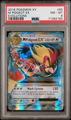PSA 8 -  POKEMON XY M PIDGEOT EX EVOLUTIONS - Bild 1 von 3