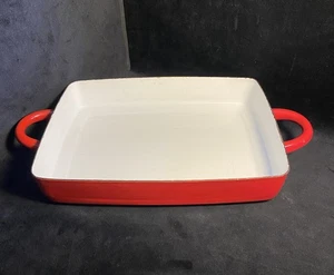 Sartén para hornear Dansk Kobenstyle 8”x10” esmaltada roja - Imagen 1 de 6