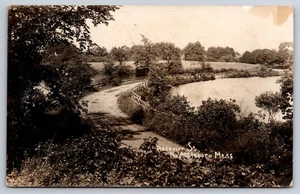 Reservoir Street North Attleboro Massachusetts MA Dirt Road 1907 Real Photo RPPC - Picture 1 of 2