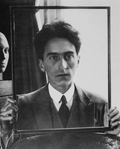 VTG Man Ray Photo Print Jean Cocteau Poet Lithograph ArtPortrait 1928 Mat 12x14 - Picture 1 of 2