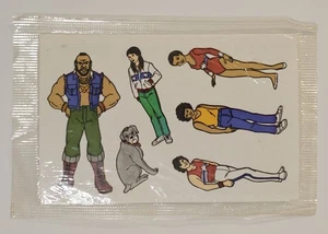 1983 Mr. T Cereal Prize PREMIUM Stickers NIP New Cello Pack Ruby Spears Big T's - Picture 1 of 5