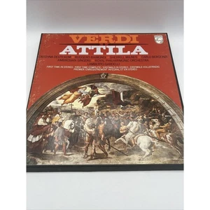 LP RECORD ALBUM VERDI ATTILA 2 RECORD BOX SET AND BOOKLET - Imagen 1 de 13