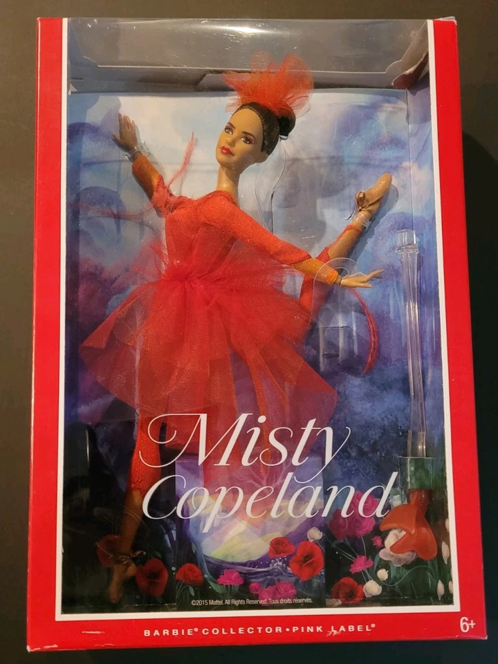 Muñeca Barbie Bailarina Mattel Etiqueta Rosa Misty Copeland NUEVA Foto 1 de 4