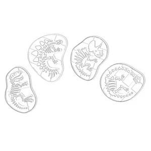 Dinosaur Cookie Cookie Cutter 4Pc Dinosaur Bone Mold for Baking4213 - Picture 1 of 7