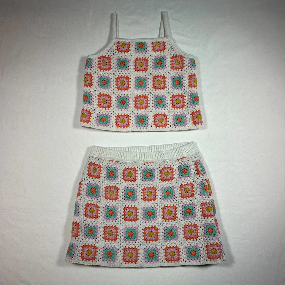 Falda sin mangas de ganchillo de dos piezas Art Class para niñas talla M (7-8) Foto 1 de 4