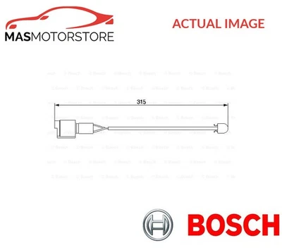 BRAKE PAD WEAR SENSOR WARNING INDICATOR FRONT BOSCH 1 987 474 951 P FOR BMW 5 - Image 1 of 4