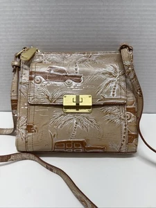 BRAHMIN Anytime Natural Copa Cabana Leather Purse Handbag Rare - Picture 1 of 16