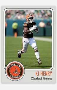 Kj Henry  Novelty Football Card! Cleveland Browns - Picture 1 of 1