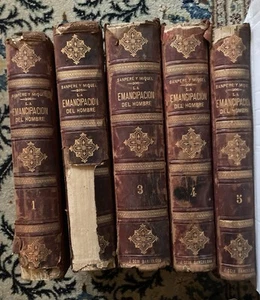 La Emancipación Del Hombre Sanpere y Miquel, Salvador 5 Buch 1882 Antik Spanien - Bild 1 von 17