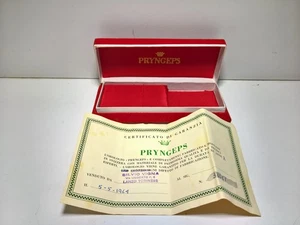 RARA SCATOLA PER OROLOGIO PRYNGEPS COMPLETA DI GARANZIA  60SS - Picture 1 of 7