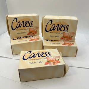 Caress Moisturizing Body Bar Nature's Silk 2001 5 Stück in orig Boxen - Bild 1 von 2