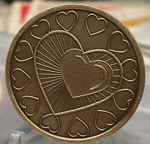 My Heart Is In Recovery Medallion Chip Coin AA Bronze One Day At A Time ODAAT