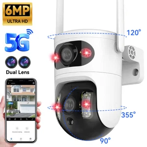 1080P Dual Lens Home Security Camera Wireless WiFi CCTV PTZ IP Cam Surveillance - Picture 1 of 20