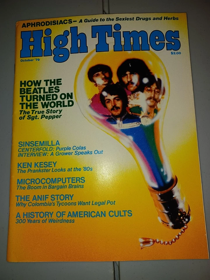 High Times Magazine #50 Oct 1979 The Beatles, Ken Kesey, Cults, MicroComputers Foto 1 de 1