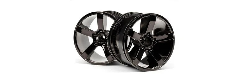 HPI Felgen schwarz-chrom (Paar) Bullet MT #H101309 - Bild 1 von 1