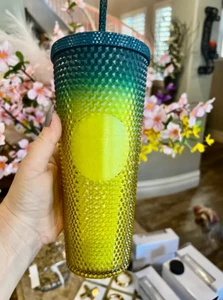 🍋Starbucks Tumbler Lemon Studded Bling Cup Venti 24 oz Brand NEW for fall 2023 - Picture 1 of 3