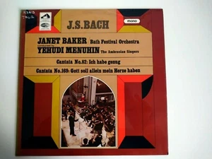 BACH Janet Baker Bath Festival Orchestra Yehudi Menuhin Ambrosian Singers Vinyl - Picture 1 of 4