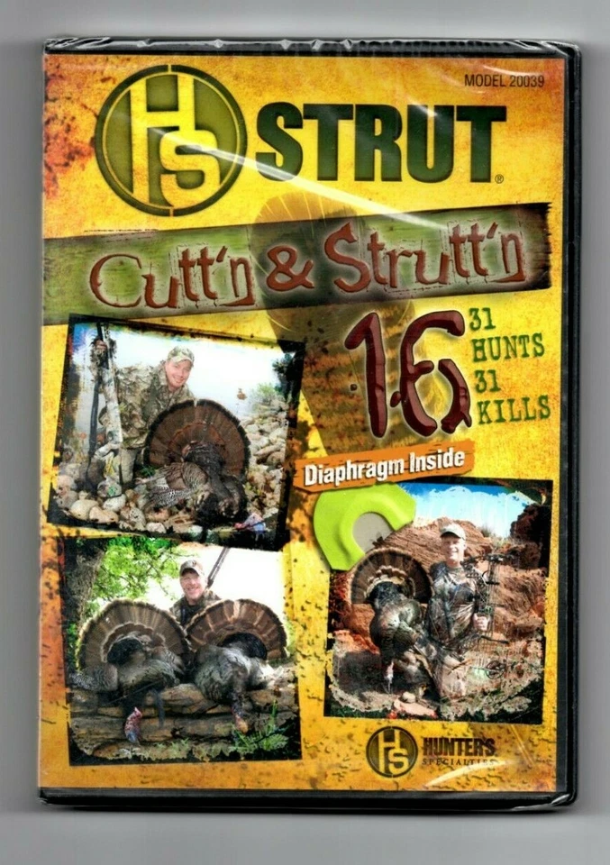 H.S. Strut Cutt'n & Strutt'n Turkey Hunting Bow Big Bucks Hunts Lot DVD - Image 1 of 1
