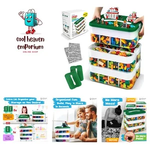 Plastic Stackable Toy Storage Organizer Bin for Lego, Building Bricks, Dolls ... - Picture 1 of 8