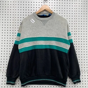 Vintage Sports Action Youth Black Gray Crew Neck Sweatshirt Boys XL 21.5x26 - Picture 1 of 19