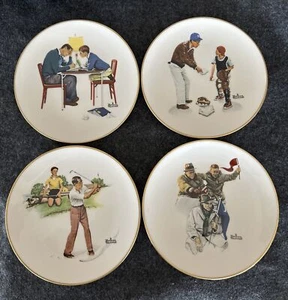 Norman Rockwell de colección ~ Gorham Fine China ~ Four Seasons 1962 serie completa - Imagen 1 de 17