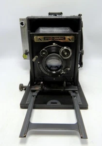 Gráfico de velocidad Graflex 3x4 con Carl Zeiss Tessar 1:4,5 F=13,5 cm. Lente y manual BONITO - Imagen 1 de 7