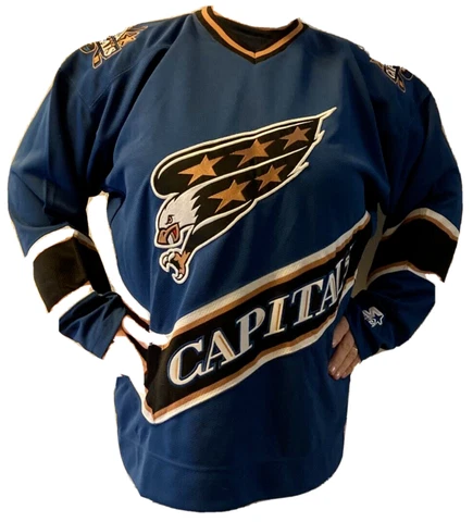 Vintage Washington Capitals Screaming Eagle Ice Hockey Jersey, Men's Medium New Cover