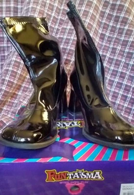 Funtasma GOGO150/B  Gogo Dancer Black Ankle Boots Size 10 - Image 1 of 4