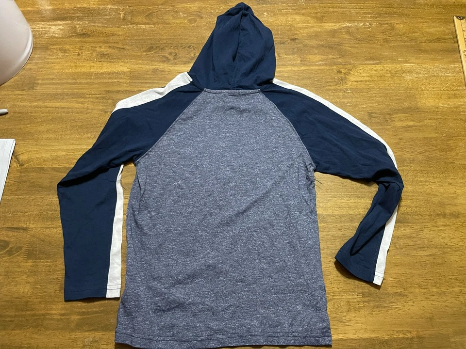 Sudadera con Capucha Ocean Current, Niño Talla Mediana, Gris Blanco Azul, Pullover, Manga Larga Foto 1 de 4