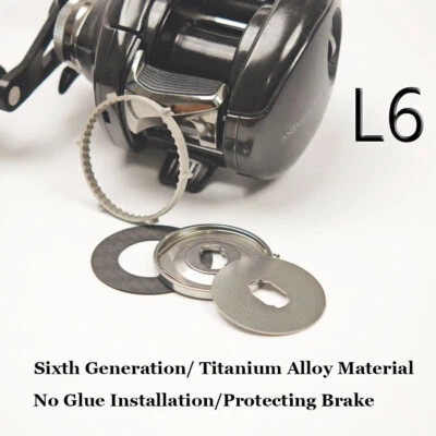 Kit de arrasto clicador L6 Daiwa/Abu/Shimano carretéis de lançamento de isca clicador liga de titânio - Imagem 1 de 4