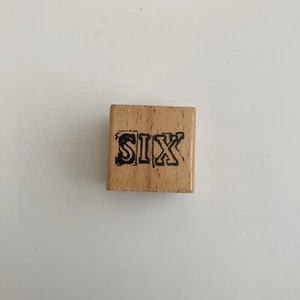 Danelle Johnson Six Word Wood Rubber Stamp - Picture 1 of 3