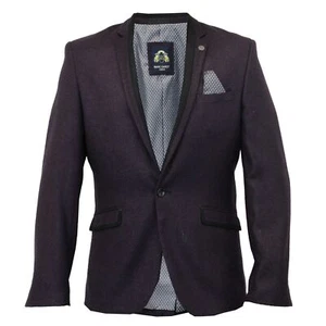 MENS MARC DARCY FORMAL BLAZER / JACKET CARTER - MULBERRY - Picture 1 of 2