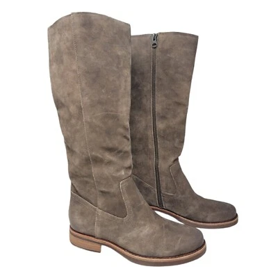 Botas altas Kork Ease Sydney de gamuza marrón topo envejecido para mujer talla 6,5 Foto 1 de 4
