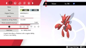 🪲2013 Scizor Event Untouched | Pokemon Sword & Shield🪲WINTER2013 - Picture 1 of 6